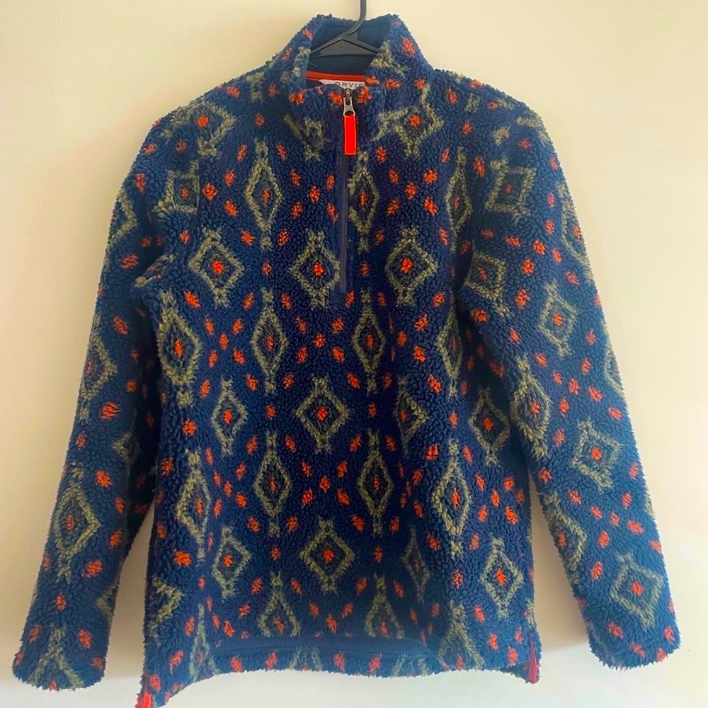 Orvis Fleece Quarter zip pullover sweater